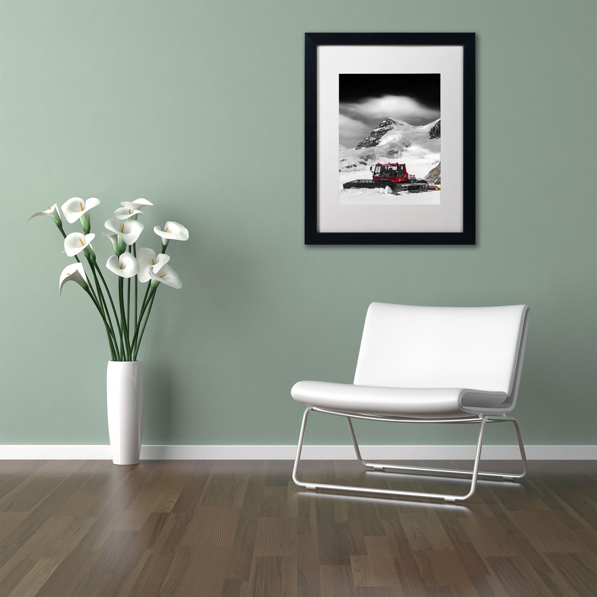 Trademark Fine Art "Tranquil Scene" Canvas Art by Philippe Sainte-Laudy, White Matte, Black Frame