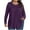 Purple, variant on Long Sleeve Tops Womens Tops Casual Trendy Women Round Neck Large Size Long Sleeve Blouse Top My Items My Order
