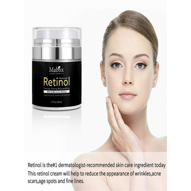 Retinol Moisturizer Cream For Face and Eye Area 1.7 Oz With Retinol