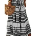 thumbnail image 4 of Gvmfive Women Summer Boho Beach Long Dress Sleeveless Tie Up Ruffles Maxi Dress, 4 of 4