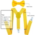 thumbnail image 2 of Child Kids Suspenders Bowtie Set - Adjustable Suspender Bowtie Set for Boys and Girls - fit 6 Years to 5 Feet Tall, 2 of 2