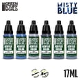 thumbnail image 2 of Green Stuff World Misty Blue Acrylic Paint Set, 6 Colors x 17ml for Miniatures & Models, 2 of 3