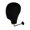 Black, variant on deevoka Mannequin Head Holder Hat Display Cowboy Hat Rack Wall Mounted Black
