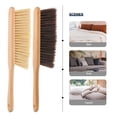 thumbnail image 4 of ColoMX Cepillo de madera para polvo, escoba pequeña de mano, Banco, cepillo de limpieza para sofá, cepillo para polvo de cama con mango largo, 2 uds., 4 of 7