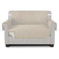 thumbnail image 1 of Cubre Sillones Mubson de Microfibra Beige con Agarre Antideslizante e Impermeable para 2 Asientos, 1 of 1