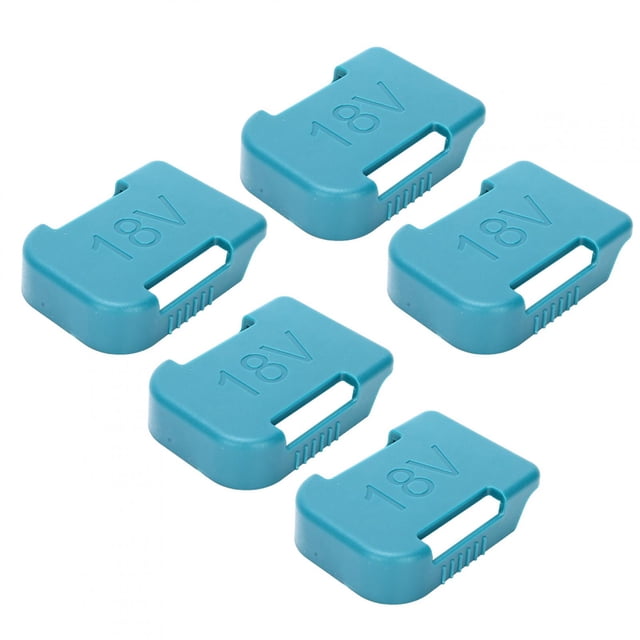5 piezas de 18 V, ranura para soporte de batería de litio con cubierta a prueba de polvo y doble uso para Bosch Green