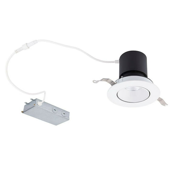 WAC Lighting Patriot 3" 1-Light LED 5-CCT Round Aluminum Recessed Kit in White