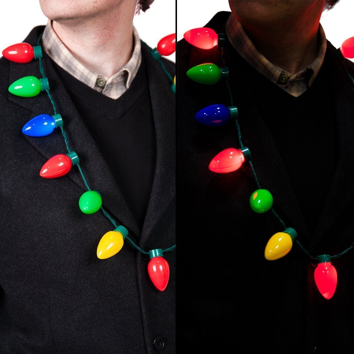 Flashing Christmas Bulb Necklace By 