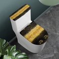 thumbnail image 2 of HELLHERO Happy New Year Stretch Stretchy Fabric 2 Pieces with Adjustable Toilet Lid Covers Set Dustproof, 2 of 8