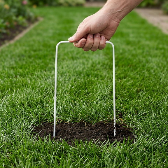 HONMEET Family Croquet Set with 12 Weather-Resistant Wickets for Lawn Games and Outdoor Backyard Fun