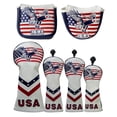 thumbnail image 1 of 6 Piezas de material cuero PU de Cubierta para golf Accesorios Resistentes Arañazos Sharpla Sports Golf Headcover, 1 of 8