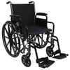 Karman Healthcare LT-700NT LT-700T 16 in. Height Adujustable Seat 36 lbs. Lightweight Steel Wheelchair with Removable Armrest