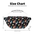 thumbnail image 3 of Naloa Hibiscus Rose Print Running Belts for Men Women,Running Fanny Pack with 2-Zipper Pockets,Waterproof Waist Pack for Travel Hiking Running Outdoor Sports, 3 of 8