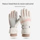 thumbnail image 2 of Guantes de esquí para mujer, de invierno, con forro polar, gruesos, cálidos, con pantalla táctil, a prueba de frío, a prueba de viento, impermeables, guantes de ciclismo de algodón para hombre, 2 of 6