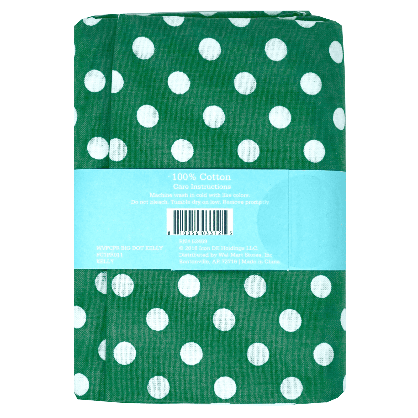 (2 pack) Waverly Inspirations 1 Yard Precut 100% Cotton Prints Fabric Big Dot Kelly 44" Wide for Quilting & Sewing