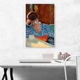 thumbnail image 2 of ARTCANVAS Woman Leaning on her Elbow with a Dog and a Still Life 1917 Canvas Art Print by Pierre Bonnard - Size: 26" x 18" (1.50" Deep), 2 of 9