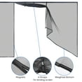 thumbnail image 6 of Yescom 16x7 Ft Garage Door Screen Single Car Insect Bug Mesh Magnetic Weighted Bottom, 6 of 10