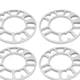 thumbnail image 4 of Espaciador de Rueda de Cubo Yotijar 4 Paquetes CNC Mecanizado Aleación de Aluminio 3mm 4X100 5X105 5X112 5X115 5X114.3 5X120, 4 of 8