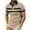 Khaki, variant on Xunlbb Mens Shirt Mens Dress Shirts Men's Spring and Summer Casual Horizontal Stripe Color Blocked Lapel Button Short Sleeved Shirt on Clearance, S-3XL