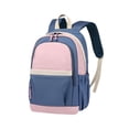 thumbnail image 1 of Mochila de moda para la escuela jinwen Con correa ajustable para viaje azul oscuro rosa, 1 of 8