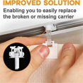 thumbnail image 3 of Vertical Blind Replacement Part Plastic Vertical Blind Repair Set For Curtain, 3 of 5