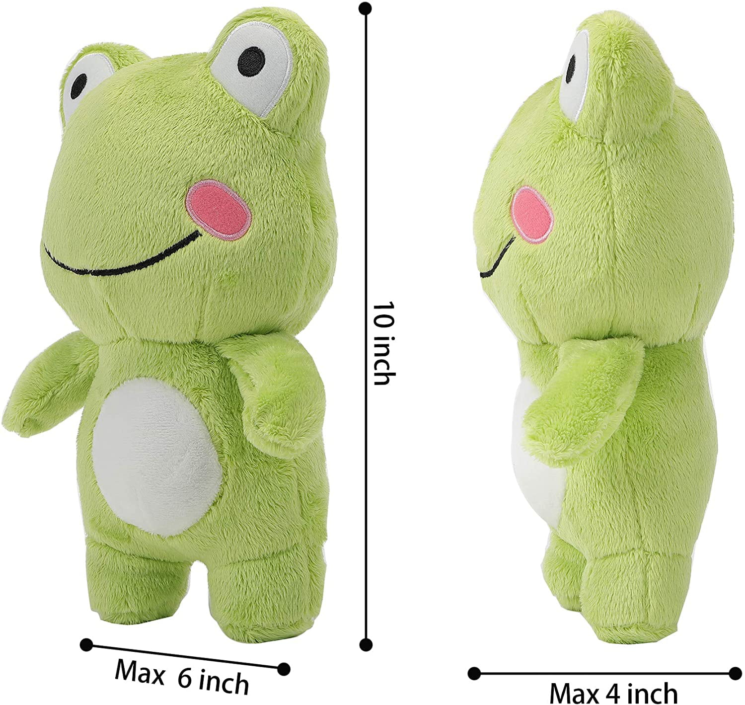 3D Super Soft Cute Frog Stuffed Animal Plush Dolls With Shy Cheeks Kids Creative Decoration Cuddly Birthday Gift Gifts For Children Friends Boys And Girls. Holiday Animal Decorations 