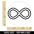 thumbnail image 2 of Infinity Symbol Outline Self-Inking Rubber Stamp Ink Stamper - Green Ink - Small 3/4 Inch, 2 of 7