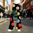 thumbnail image 2 of JAJAHO Girls Flare Leggings Flat Front Polka Dot Bootcut Pants For Girls Clothes, Sizes 5-16, 2 of 4