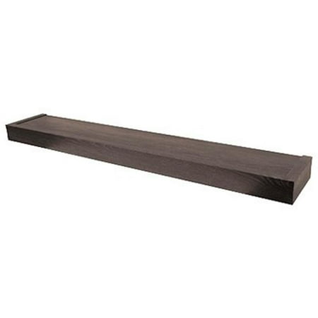 HIGH & MIGHTY Modern 36  Floating Shelf Holds up to 25lbs  Easy Tool-Free Dry Wall Installation  Flat  eCommerce Packaging  Espresso