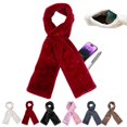 thumbnail image 5 of Scarf With Hidden Zipper Pocket, Soft Cozy Warm Pull Through Scarf For Women Hands Free Storage, 5 of 5