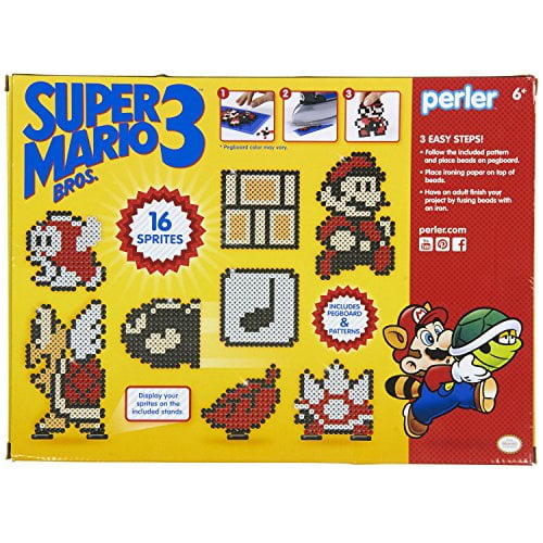 Super mario perler beads best sale