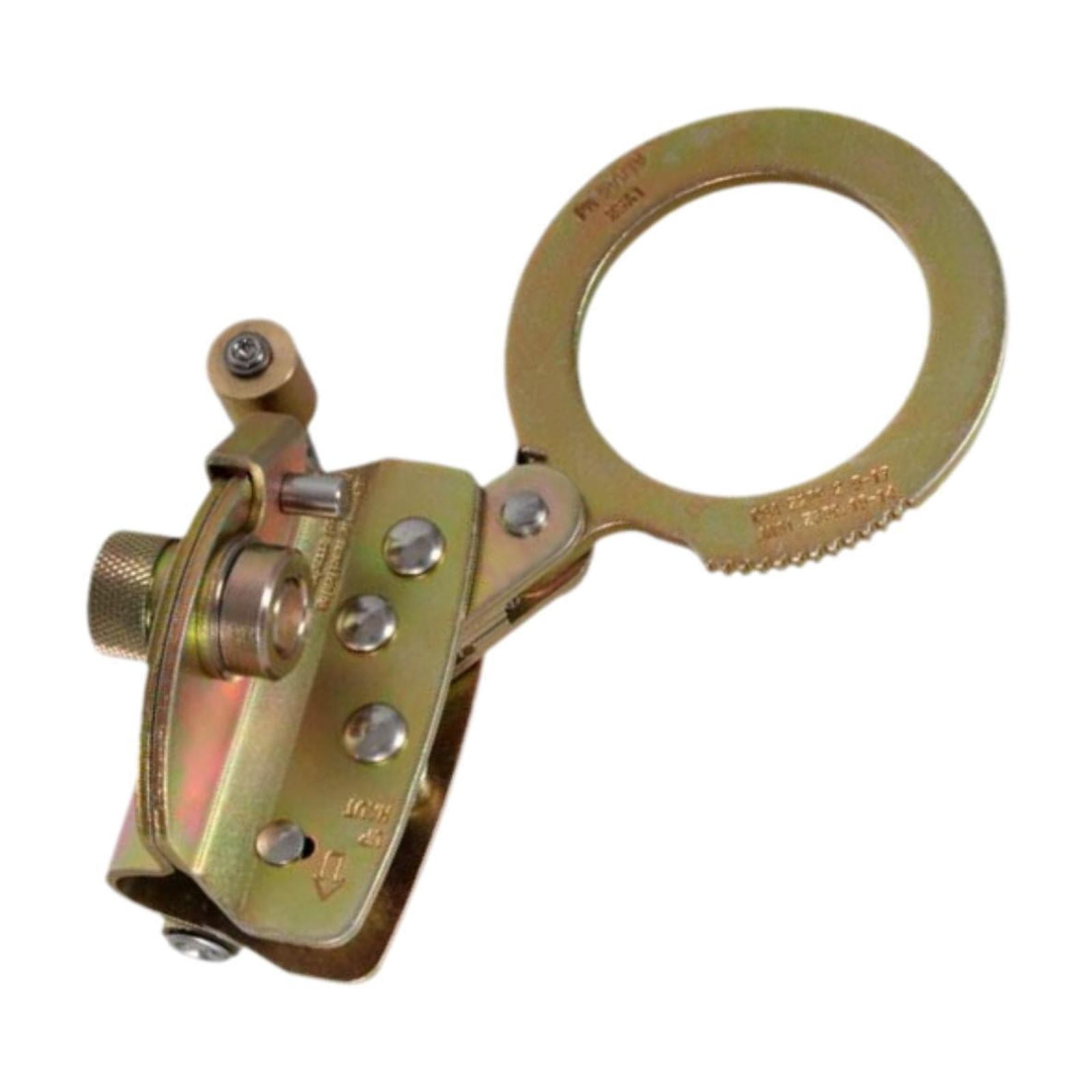 figatia Rope Grab Ascender for 16mm Rope Climbing Gear Limiter Supplies Fall Protection Gear Auto Locking Equipment for Outdoor Roofing