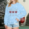 thumbnail image 2 of Christmas Graphic Sweatshirt For Women Round Neck Pullover Festive Print Casual Top Soft Comfortable Crewneck Holiday Apparel, 2 of 2