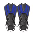 thumbnail image 2 of 2x Hebillas ajustables Aletas de buceo Tacón abierto Equipo de natación Snorkel Foot Flippers Zapato para Snorkel Buceo Entrenamiento Principiantes XL Soledad  Aletas de natación, 2 of 8