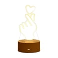 thumbnail image 2 of TIMIFIS Valentines Day Decor Valentines Day Gift 3D Creative Light Led Usb Display Light Lamp Acrylic Night Light LED Lamp, 2 of 6