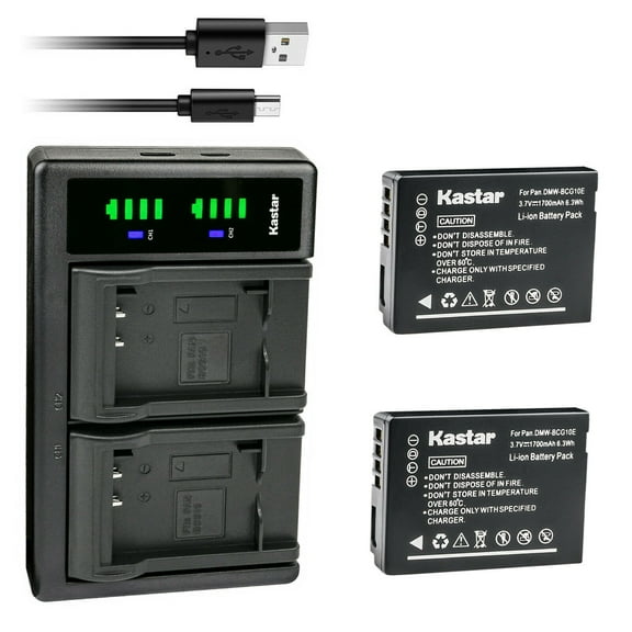 Kastar 2-Pack BP-DC7 Battery and LTD2 USB Charger Replacement for Leica BP-DC7 BP-DC7-E Battery, Leica BC-DC7 BC-DC7-E Charger, LEICA V-LUX 20 V-LUX 30 V-LUX 40 Digital Camera