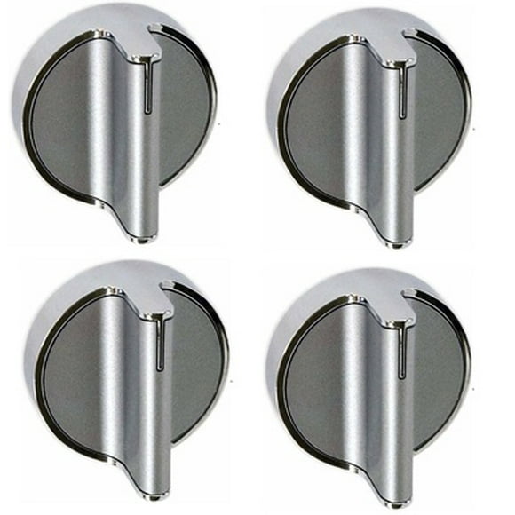 Surface burner knob Compatible with Whirlpool Range W10828837 ( 4 Pack )