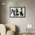 thumbnail image 5 of Horses in Ink Shadowbox Print Farm Animals Art by Art Remedy, Black Frame, 30 x 20, 5 of 7
