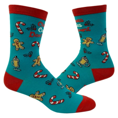 

Women s Christmas Calories Don t Count Socks Funny Cookies Food Novelty Graphic Footwear