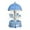 Blue, variant on Kokiya Resin Carousel Music Box Craft Christmas Ornament for Home Decor Lightweight Blue