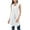 White, variant on Womens Jacket Dressy Trendy Front Draped Cardigan Blouse Vest Hem Asymmetric Open Sleeveless Sweaters Coat