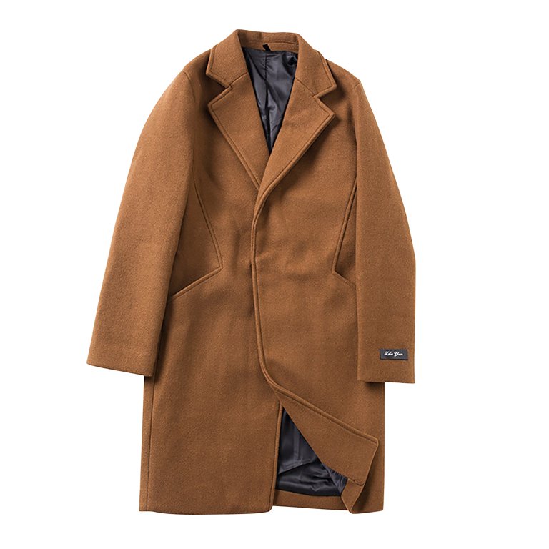 snowsong Warm Coat,Men's Solid Color Fashion Casual Wool