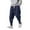 A-Navy297, variant on XIAONU Mens Cotton Linen Jogger Pants Loose-Fit Capri Workout Pants Elastic Waist Breathable Casual Pants