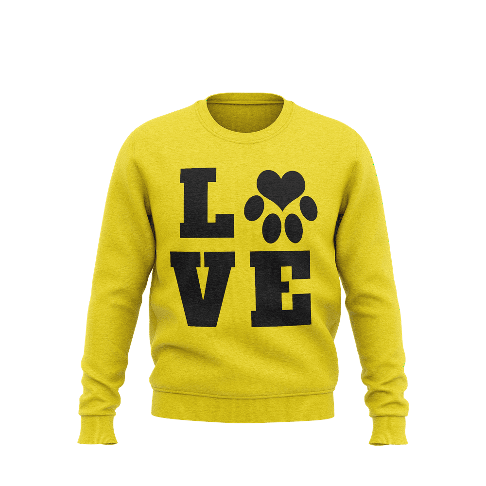 Love Dog Love Dog Sweatshirt, Funny Sweatshirt for Men & Women