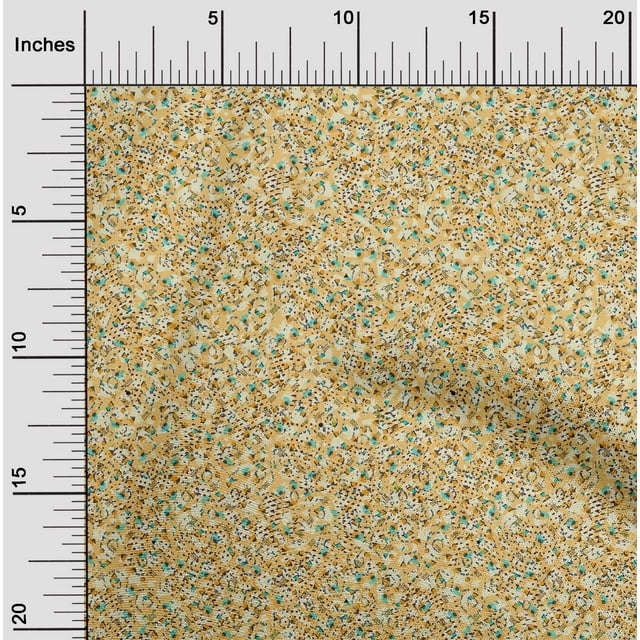 oneOone Cotton Flex Pale Yellow Fabric Geometric Sewing Craft Projects Fabric Prints By Yard 40 Inch Wide
