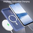 thumbnail image 2 of Magnetic for Galaxy A15 5G Phone Case, Samsung Galaxy A15 5G Case,[Compatible with MagSafe] Translucent Matte Slim Shockproof Women Men Protective Case Cover for Samsung Galaxy A15 5G, Blue, 2 of 16