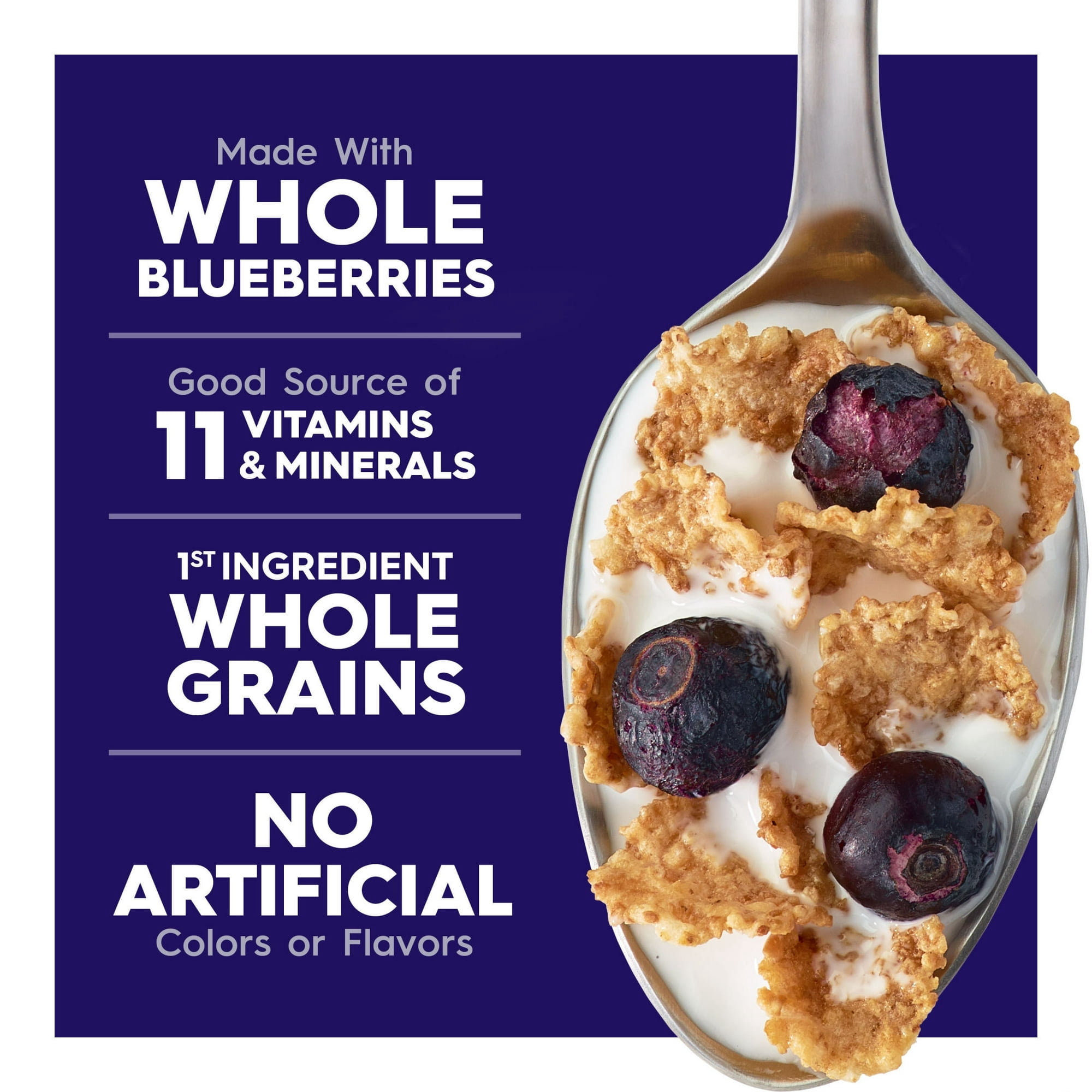 Kellogg's Special K Blueberry Breakfast Cereal, Good Source of Fiber, 15.5 oz