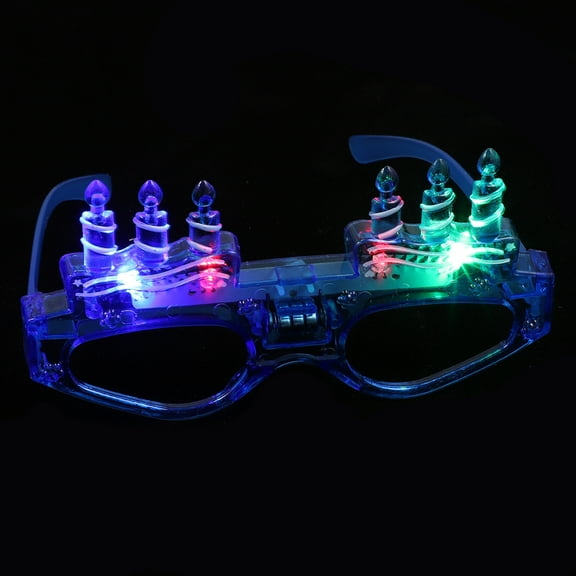 Glowing Glasses Creative Birthday Candle Eyeglasses New Year Party Sunglasses Christmas