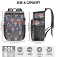 thumbnail image 3 of Backpack Cooler,Soft Backpack Coolers Insulated Leak Proof Travel Cooler Bag Waterproof Lunch Picnic Beach Work Trip Thermal Bag Drink Beverage Beer Bag Cooler Mushroom, 3 of 6