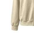thumbnail image 7 of Edvintorg Women's Sweatshirt Crew Neck Long Sleeve Casual Loose Zip Up Tops with Pockets Womens Clothing Khaki M, 7 of 7